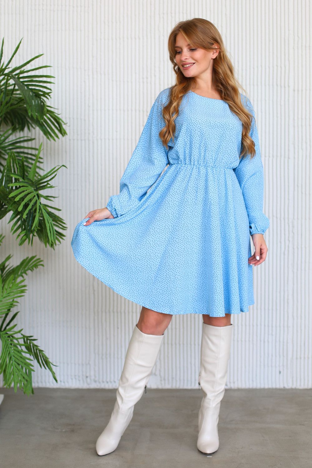 Платье 22264 - голубой