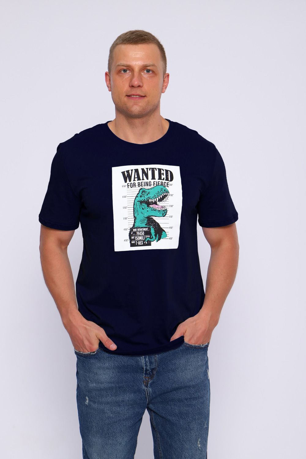 Футболка Wanted - темно-синий