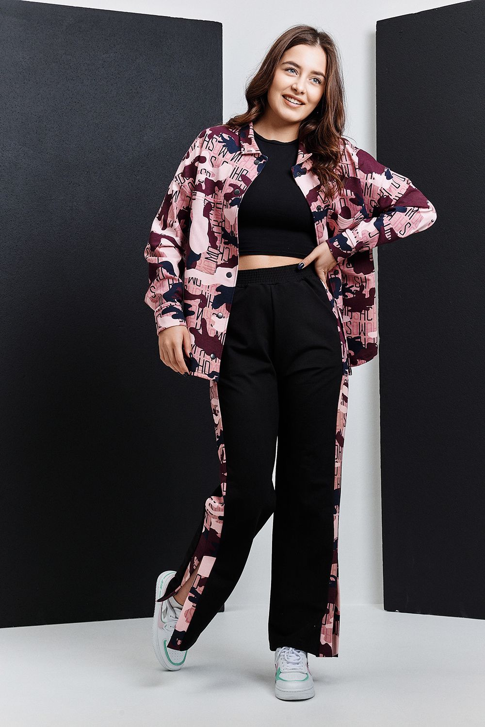 Костюм 8397 - пудровый