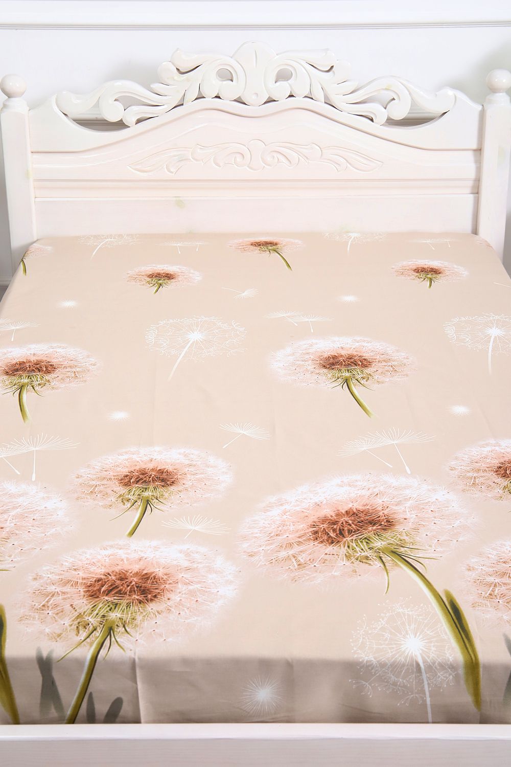 Простыня перкаль Лето - молочно-бежевый