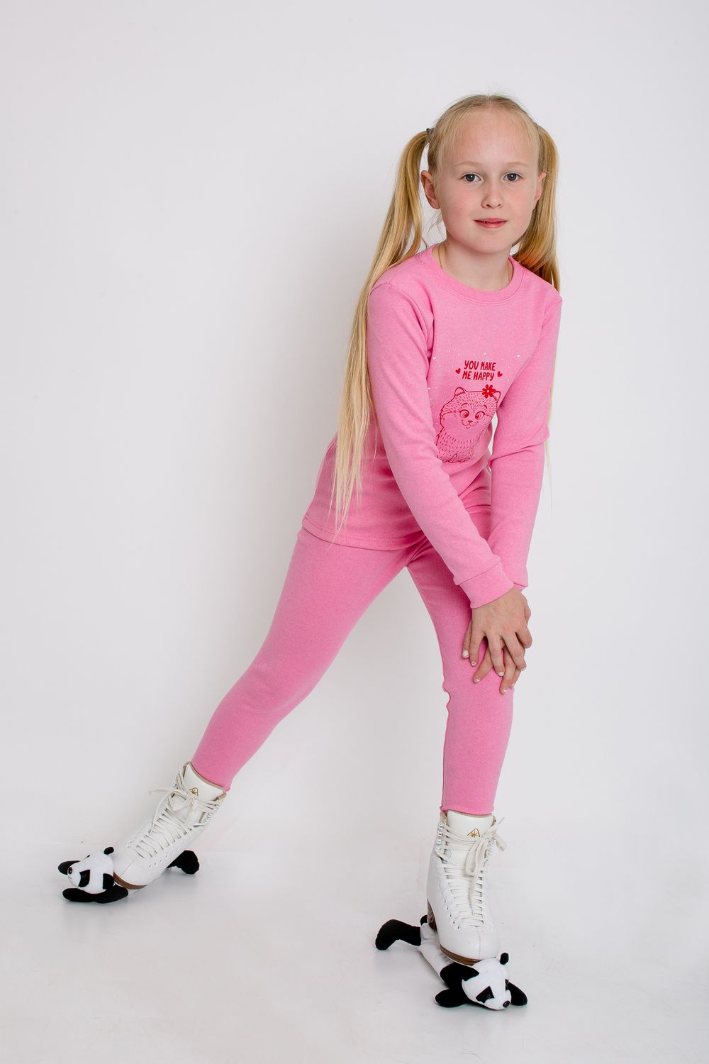 Комплект для девочки Термобелье - 4 детский - розовый