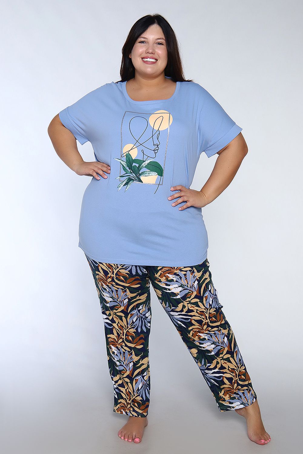 Костюм 55068 - голубой