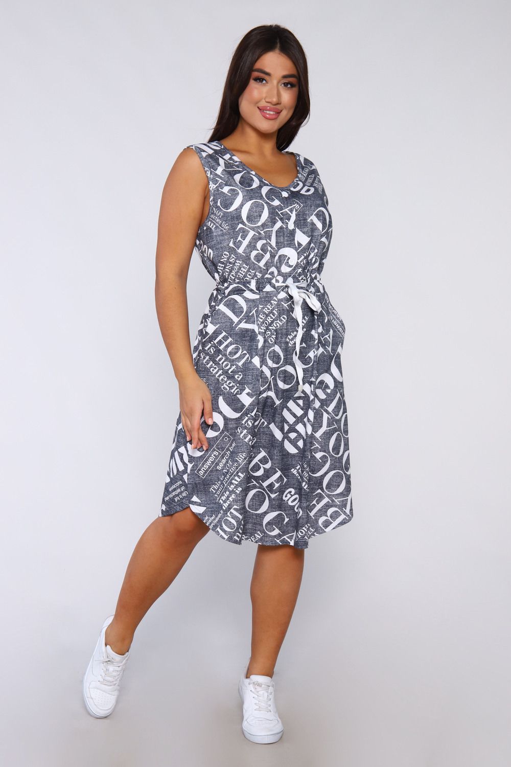 Платье 88037 - серый