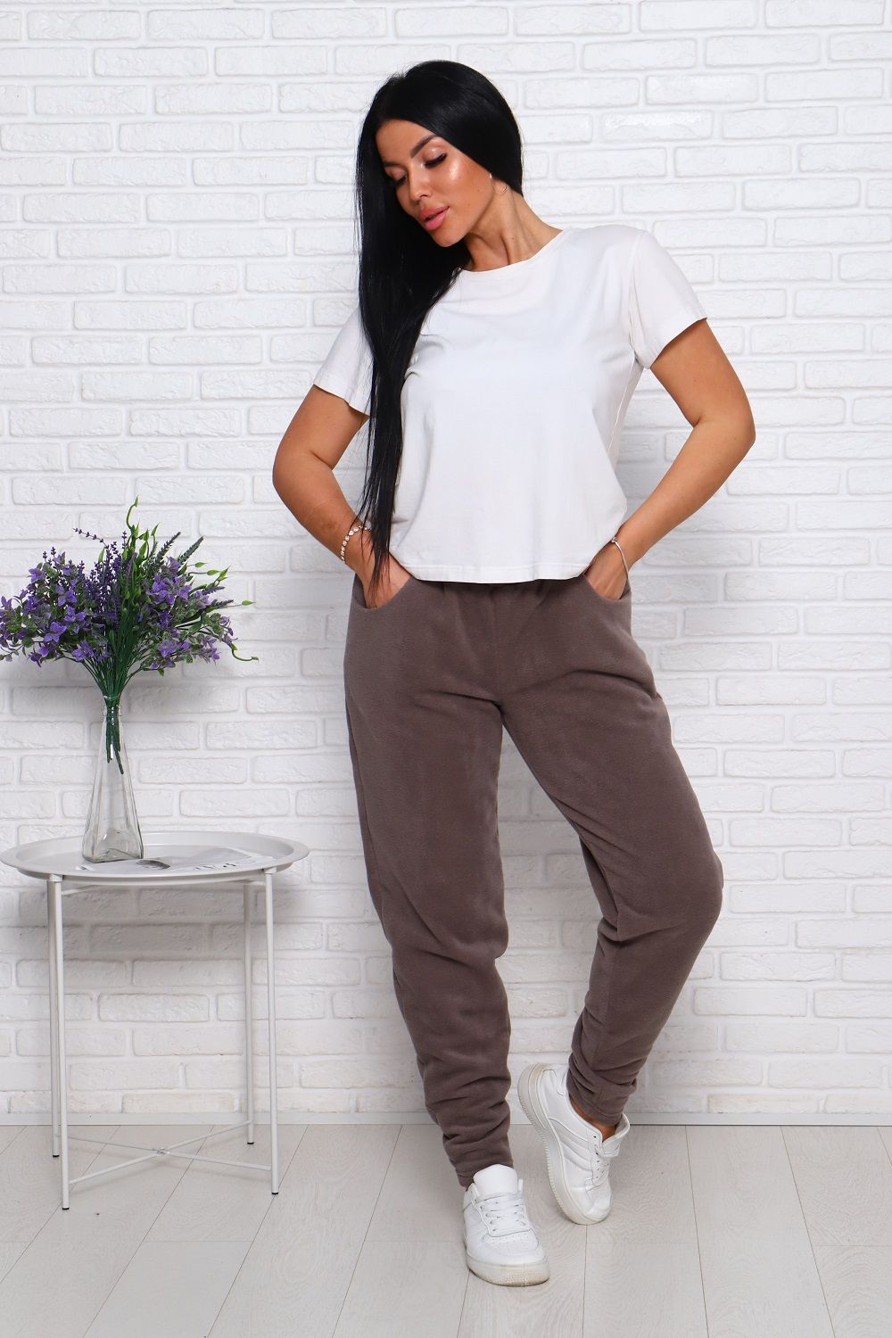 Брюки 57112 - серо-коричневый