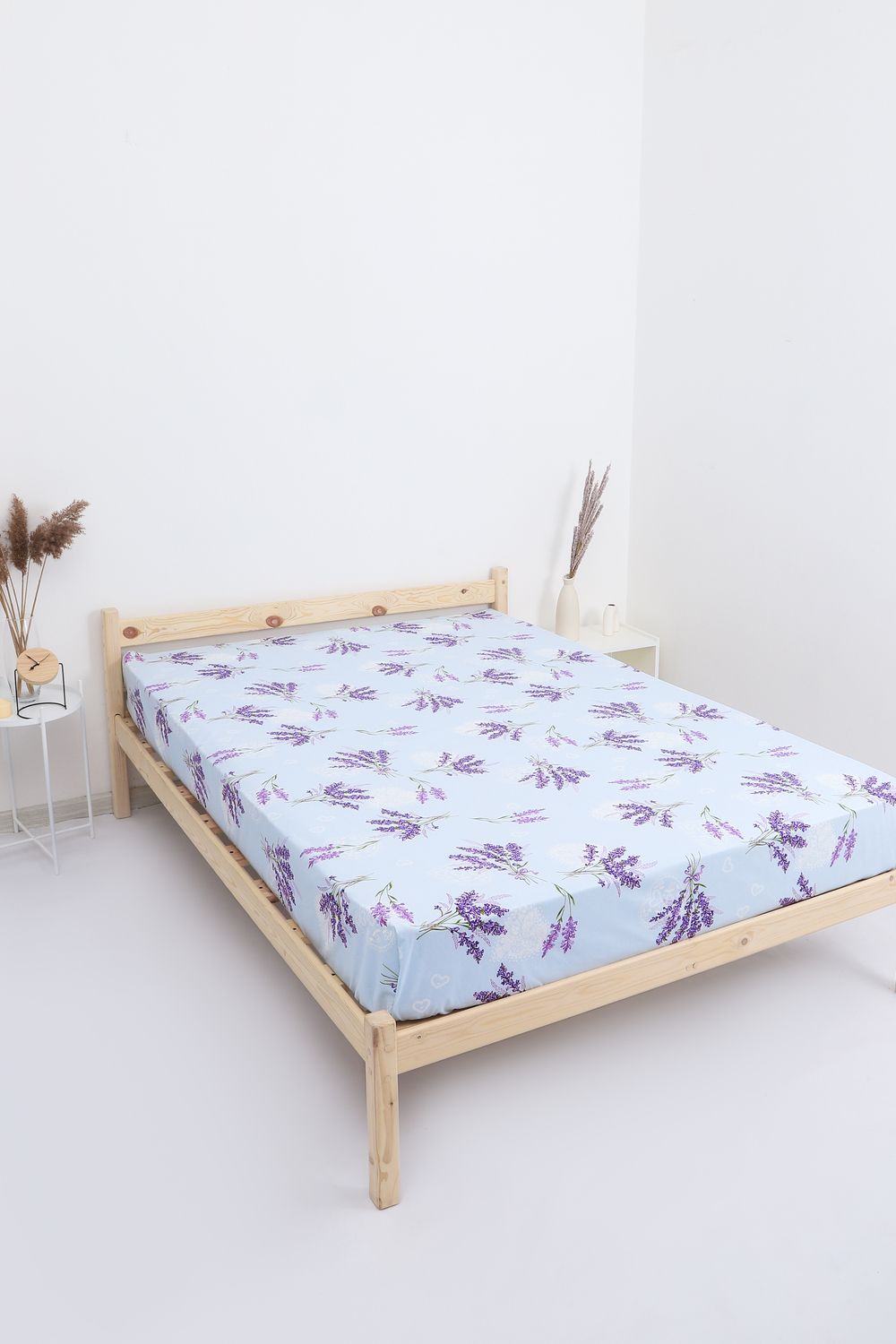 Простыня бязь ГОСТ Лаванда - светло-голубой