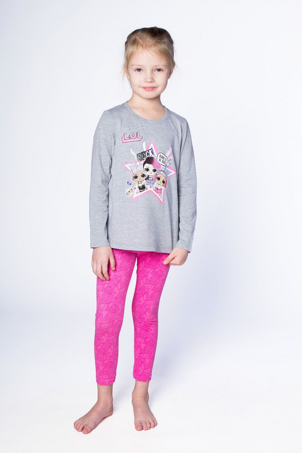 Футболка 22703 детская LOL Surprise - серый меланж