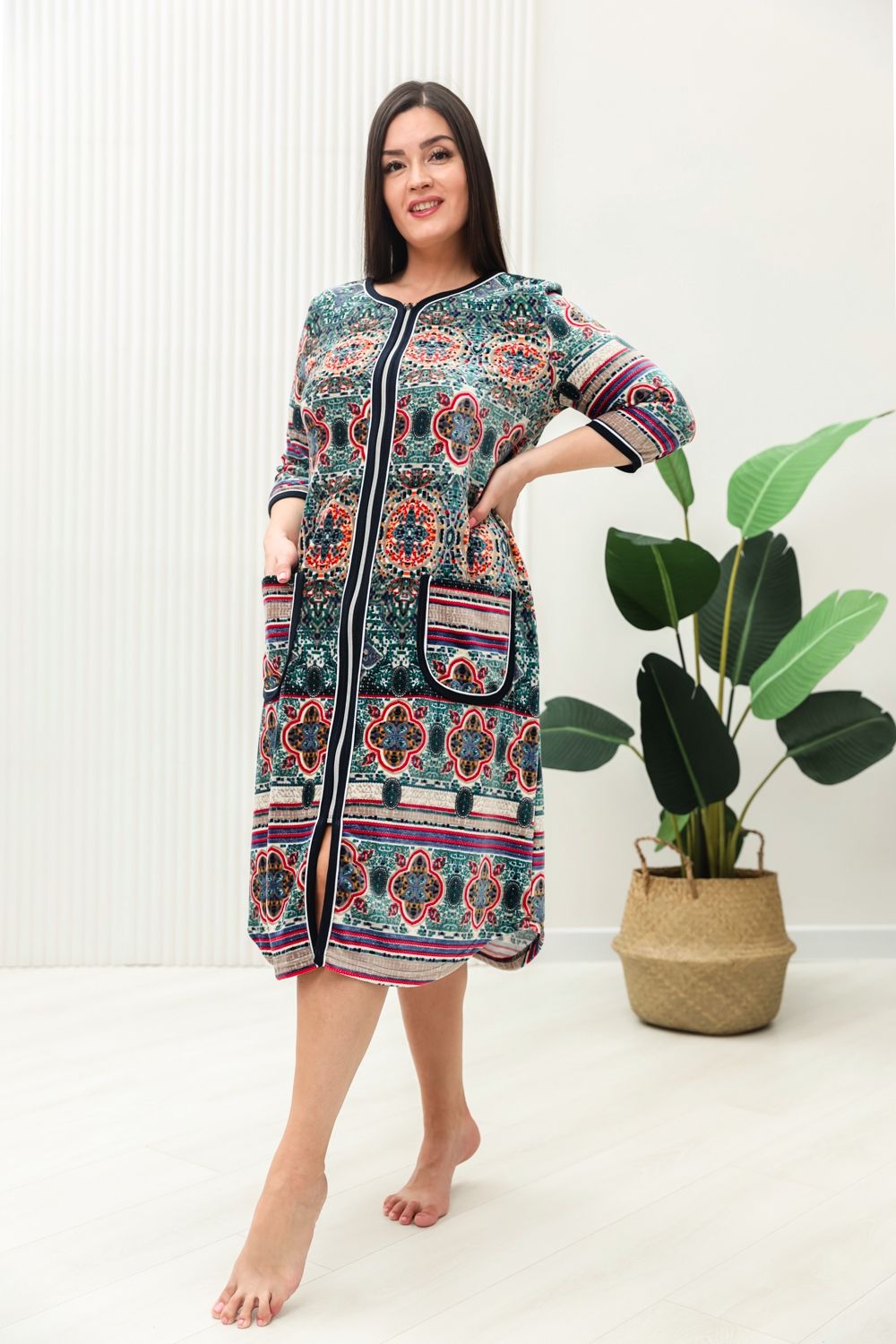 Халат женский 9227 - орнамент