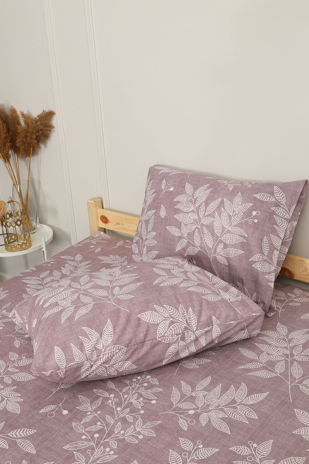 Наволочка бязь ГОСТ Вишневый сад - сиреневый