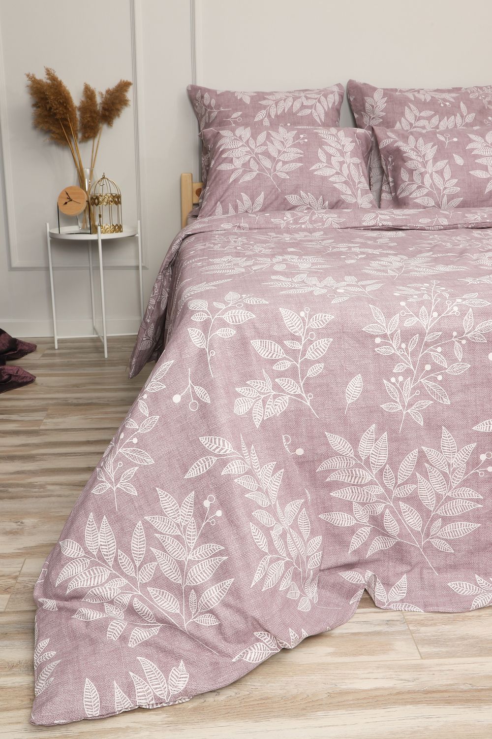 Пододеяльник бязь ГОСТ Вишневый сад - сиреневый