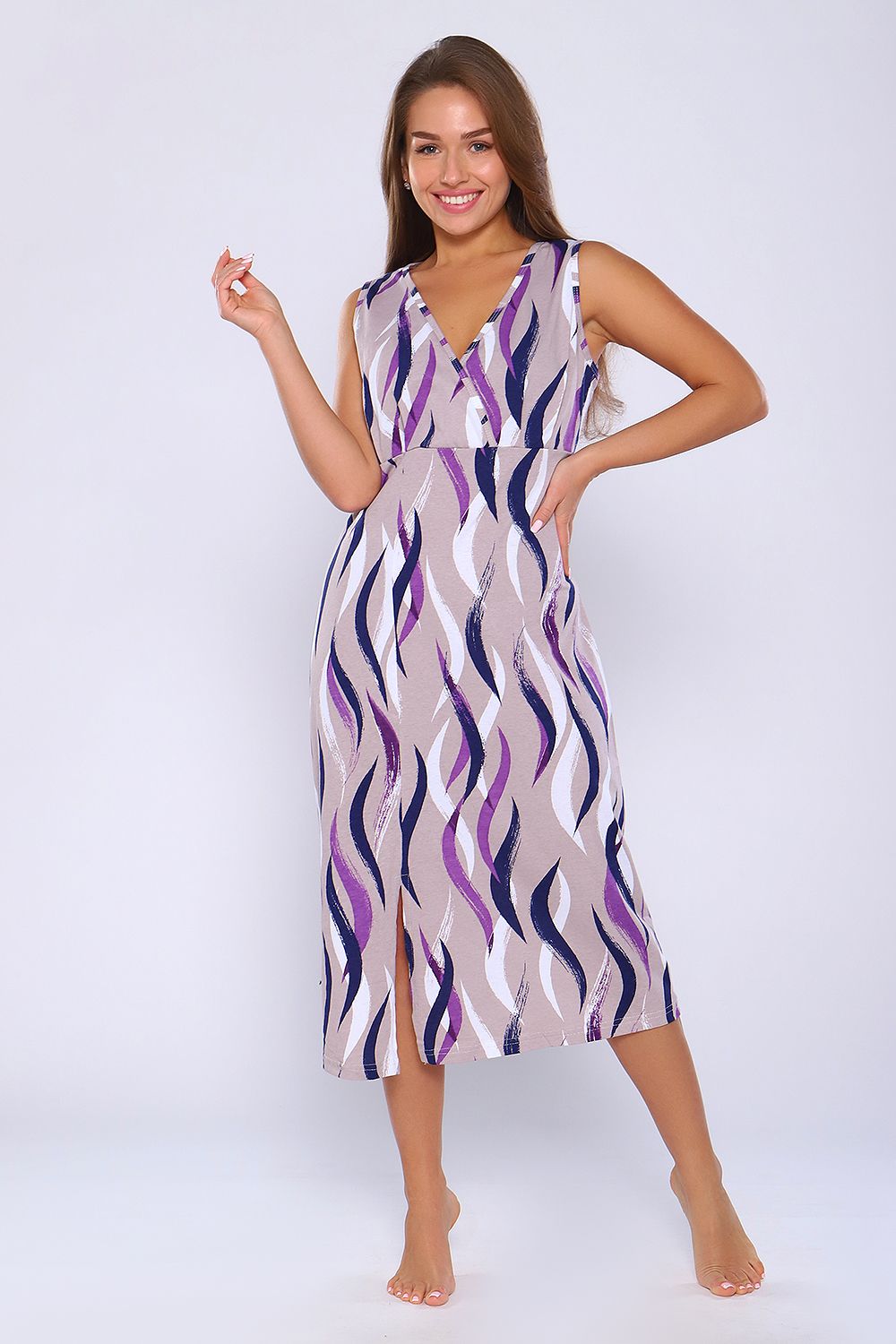 Сорочка 89301 - бежевый