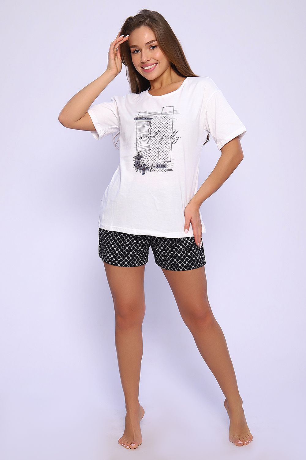 Костюм 59216 - черно-белый