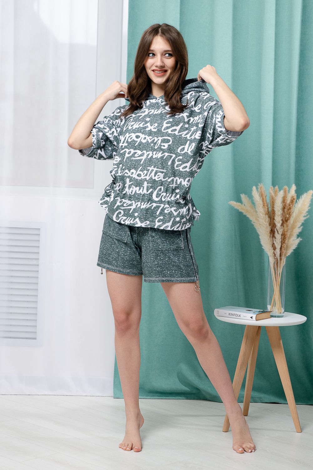 Костюм женский 8402 - хаки