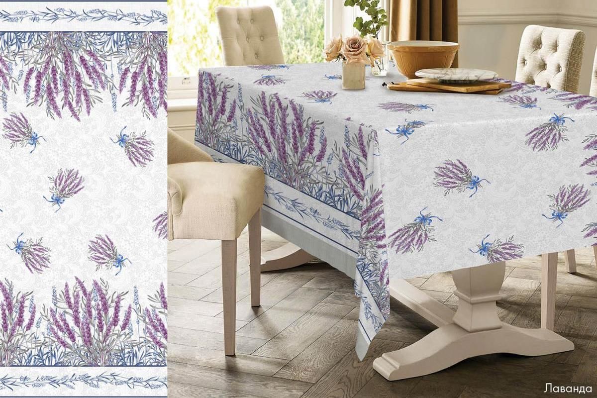 Скатерть рогожка - лаванда