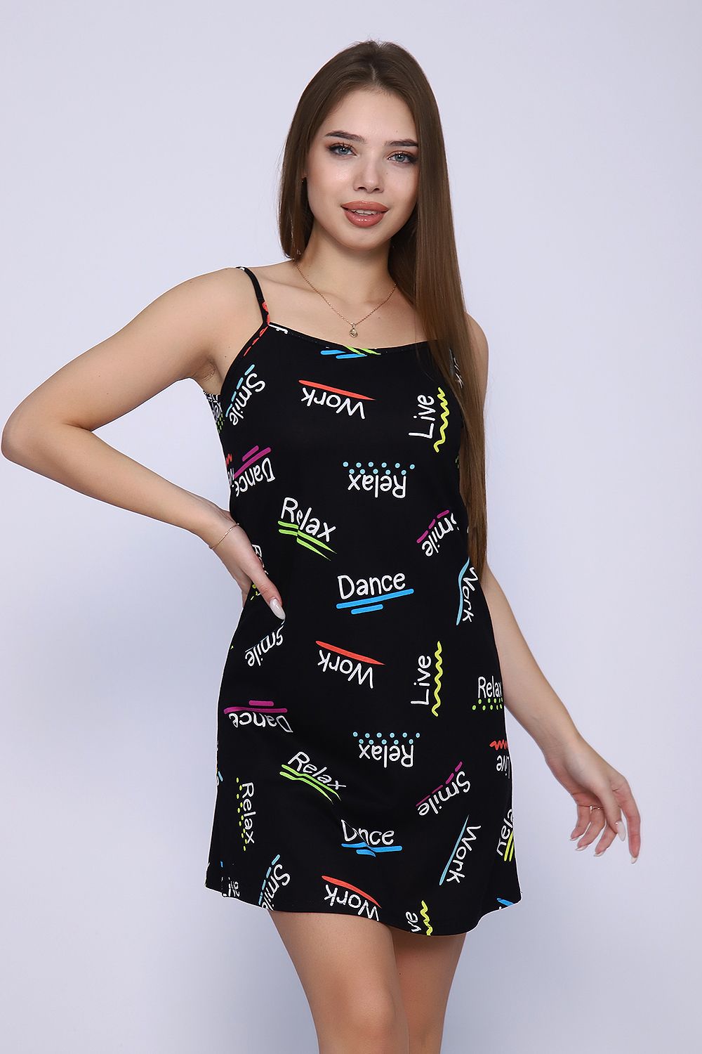 Сорочка 88039 - черный