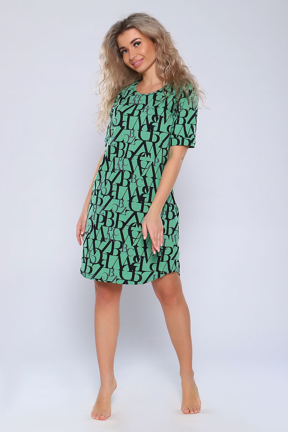 Туника 89326 - зеленый