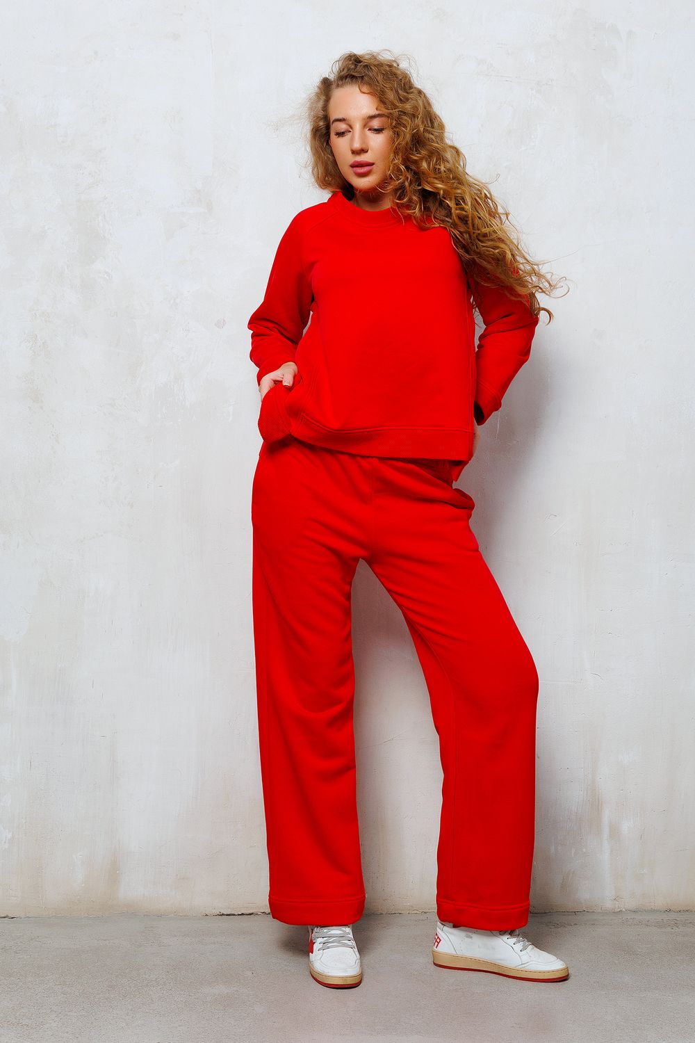 Брюки трикотажные 373RED - красный