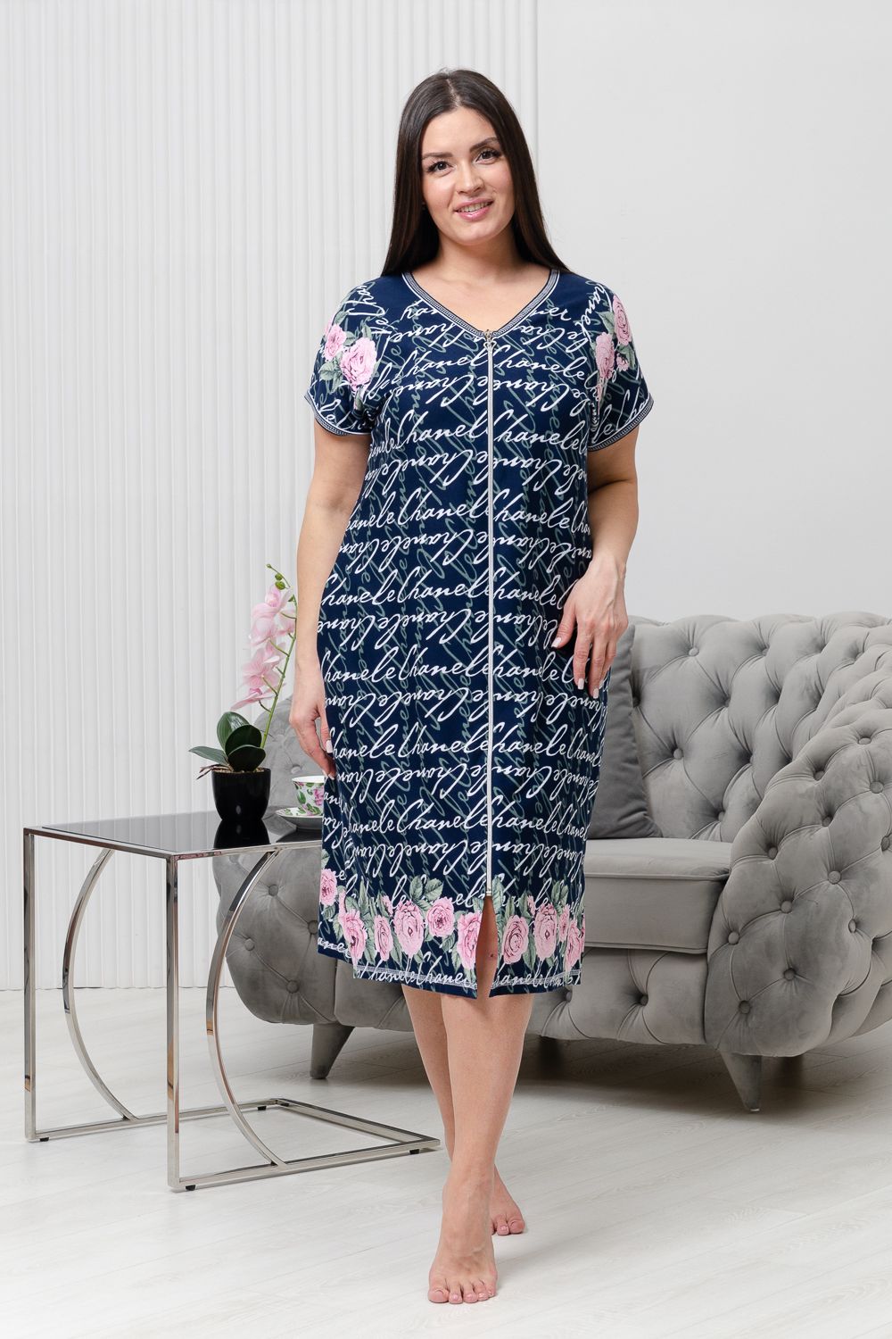 Халат женский 8431 - буквы