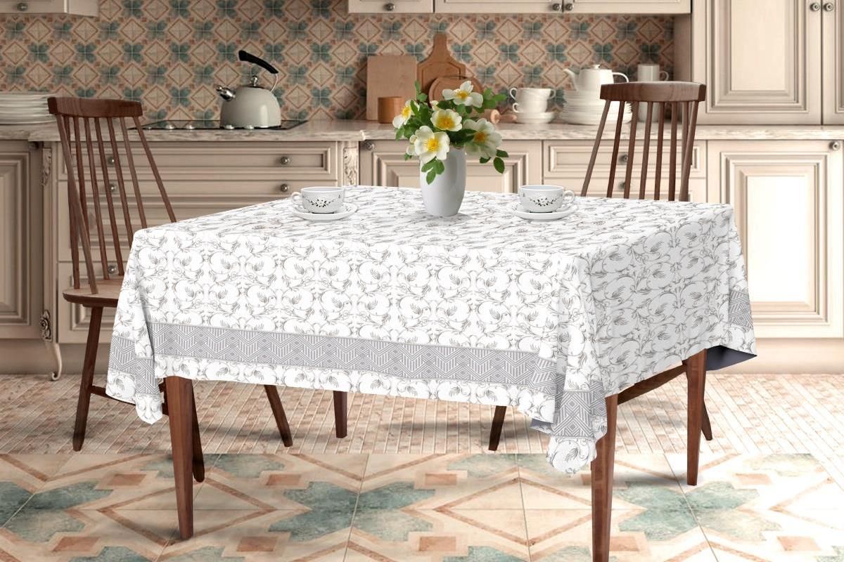 Скатерть рогожка - Льняной жаккард