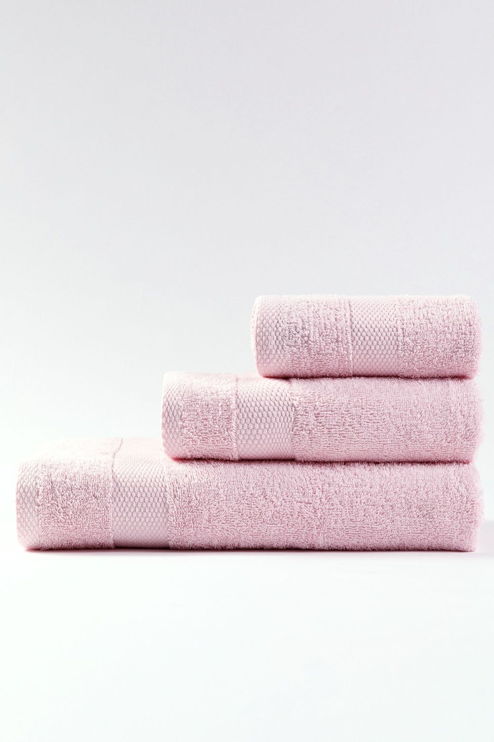 Комплект махровых полотенец Ночь Нежна Sevil 3шт - розовый