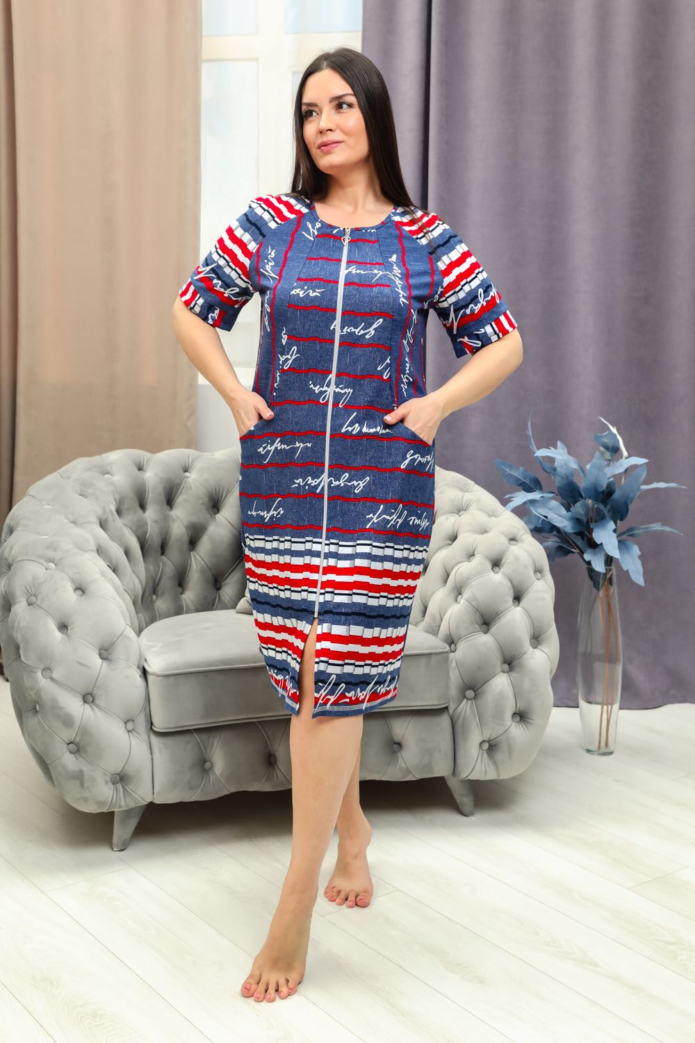 Халат женский 8403 - купон-полоса