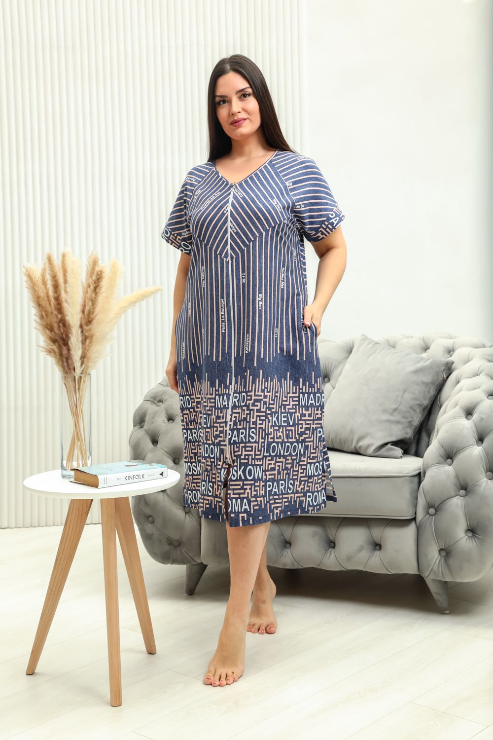 Халат женский 8422 - купон-полоса