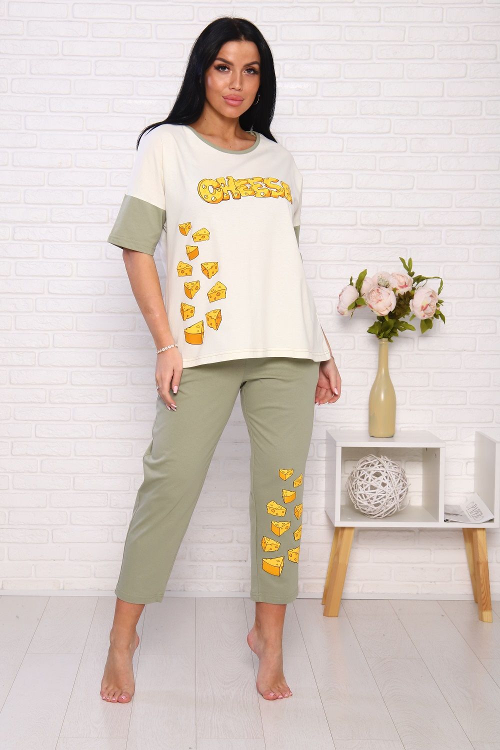 Пижама 57125 - экрю