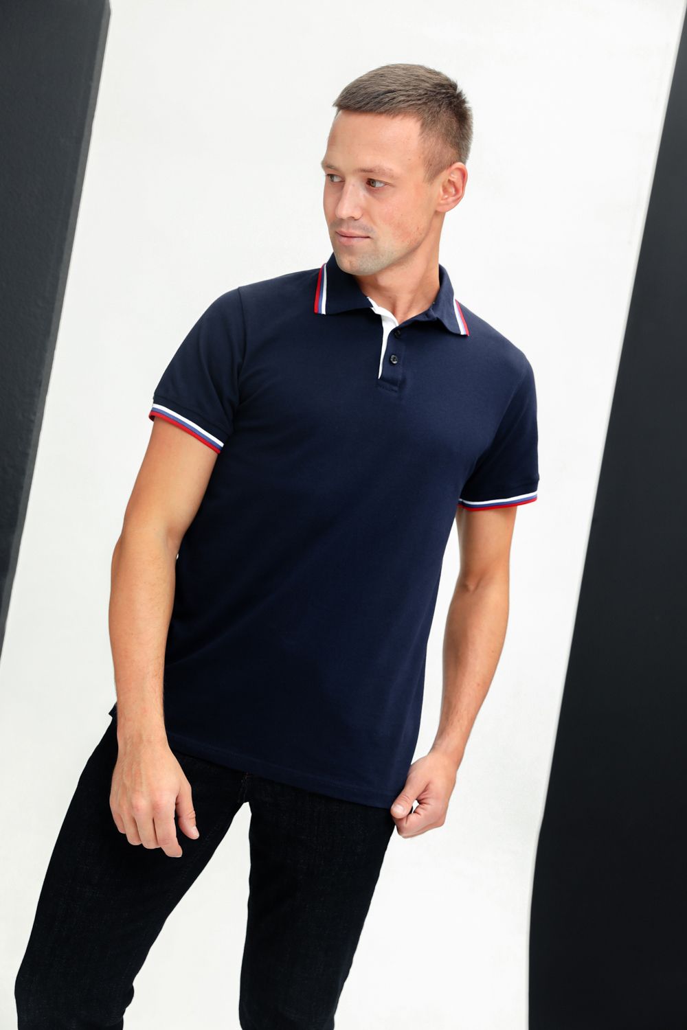 Поло 04 Бренд Rozhkova KV - темно-синий