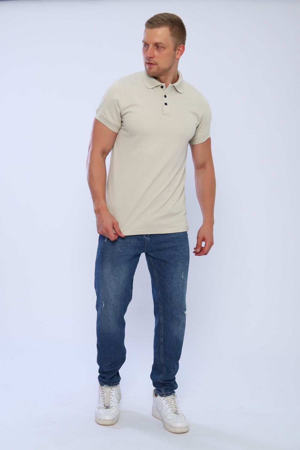 Поло 03 Бренд Rozhkova KV - бежевый