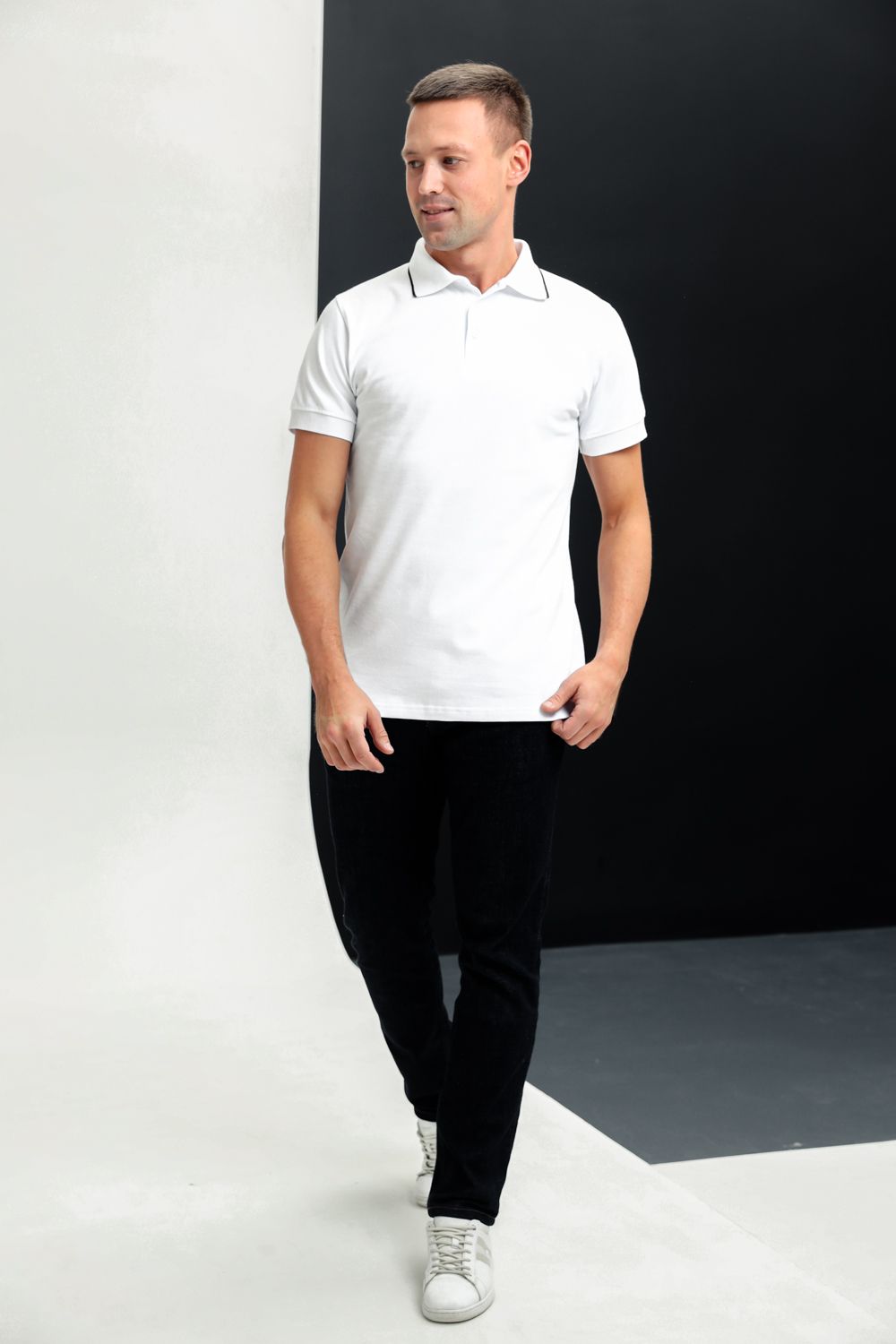 Поло 03 Бренд Rozhkova KV - белый