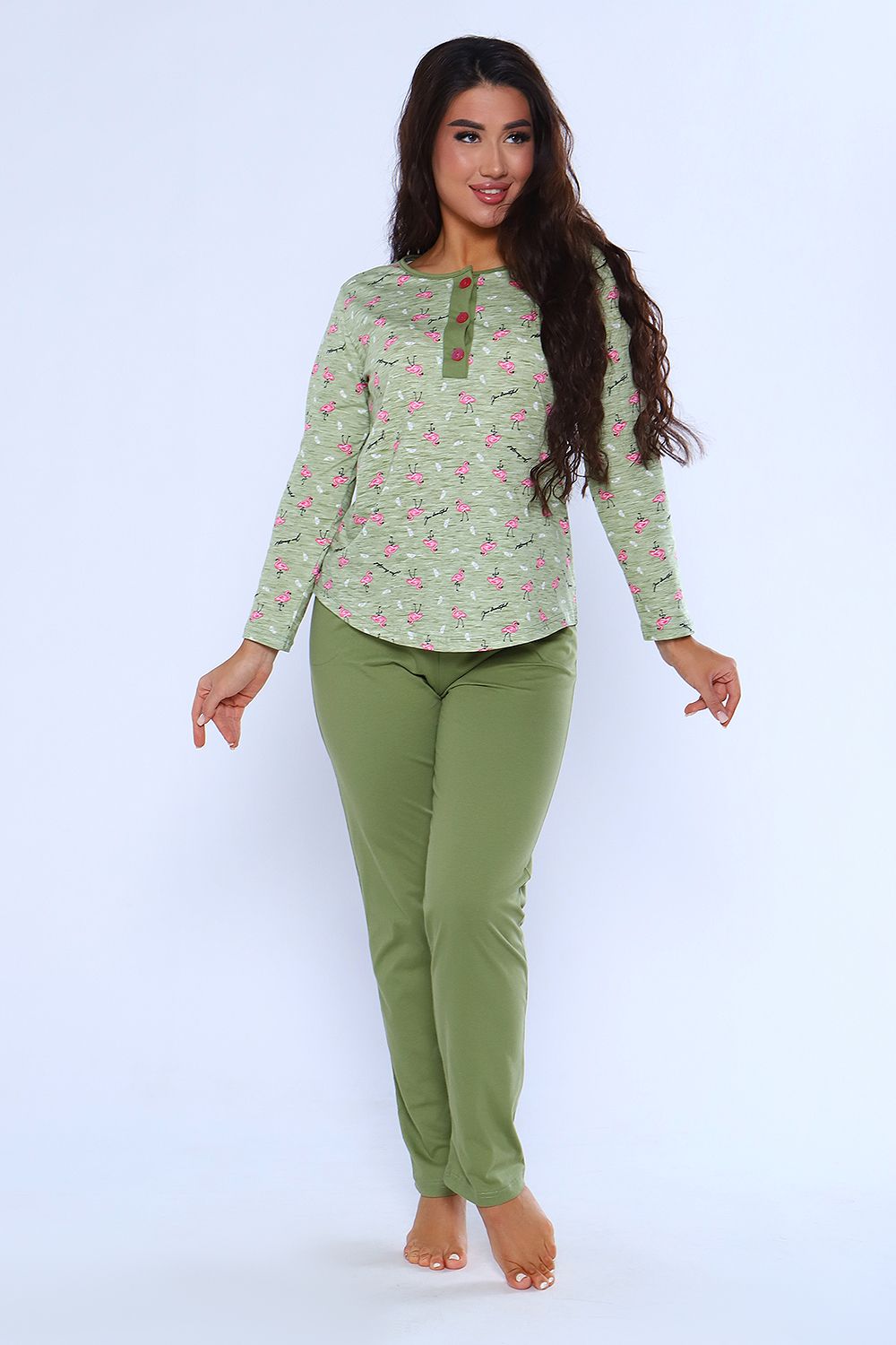 Пижама женская 24276 - зеленый