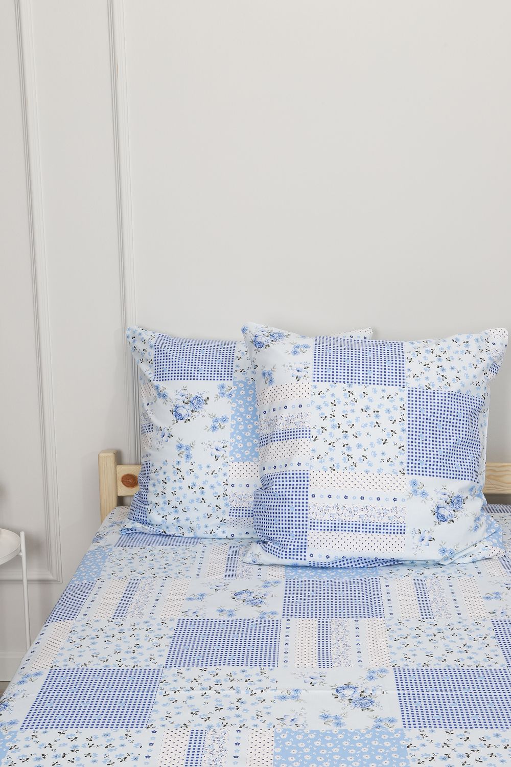 Наволочка бязь 142г/м2 Пэчворк-1 - голубой