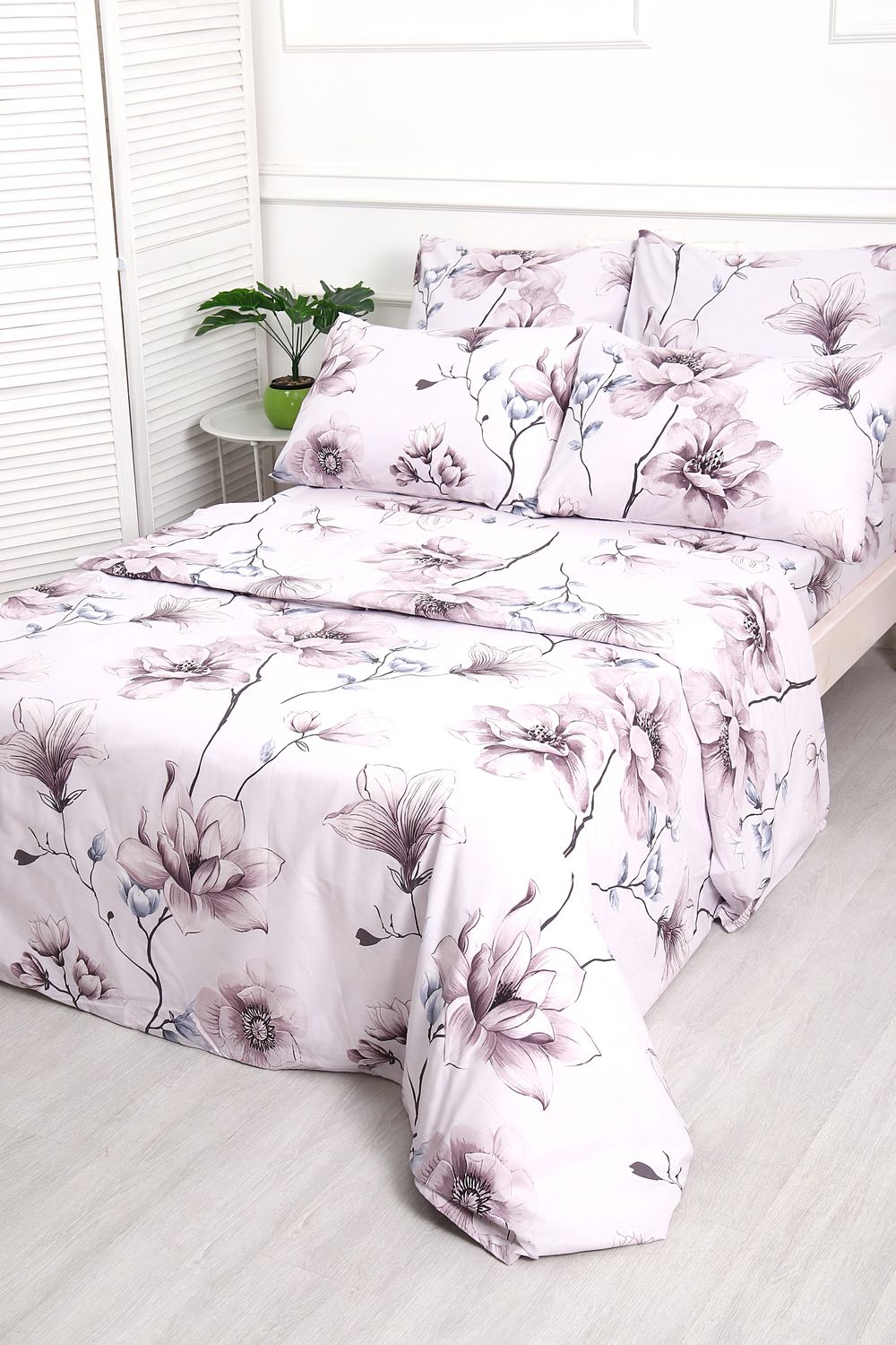 Пододеяльник бязь ГОСТ Лирика - бледно-розовый