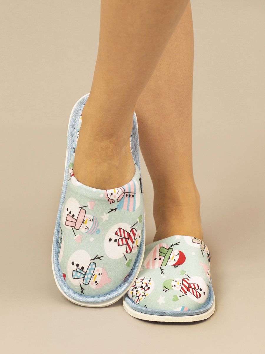 Тапочки домашние С-6ДМ(д)-МР - снеговик