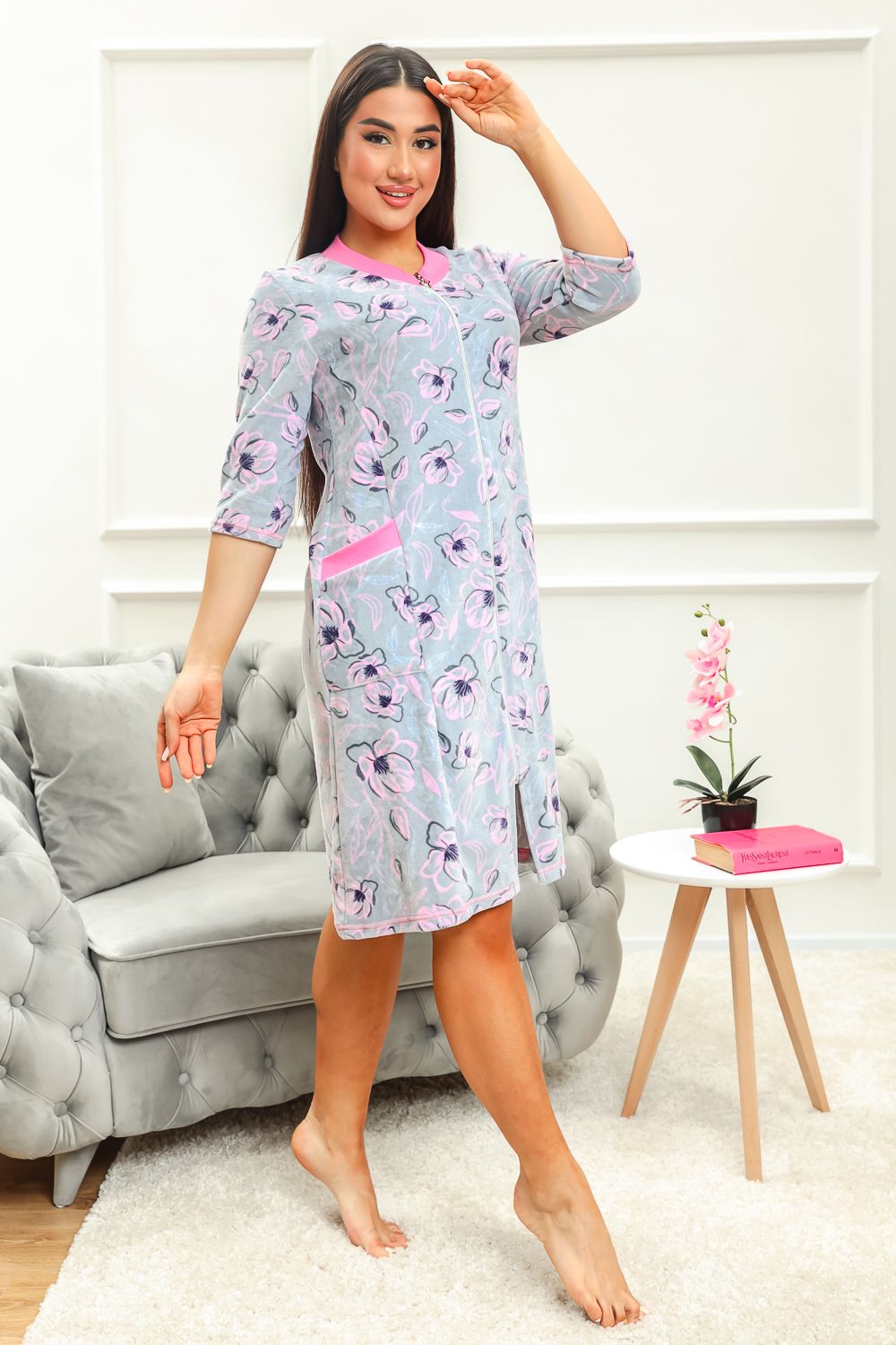 Халат 12 - светло-серый