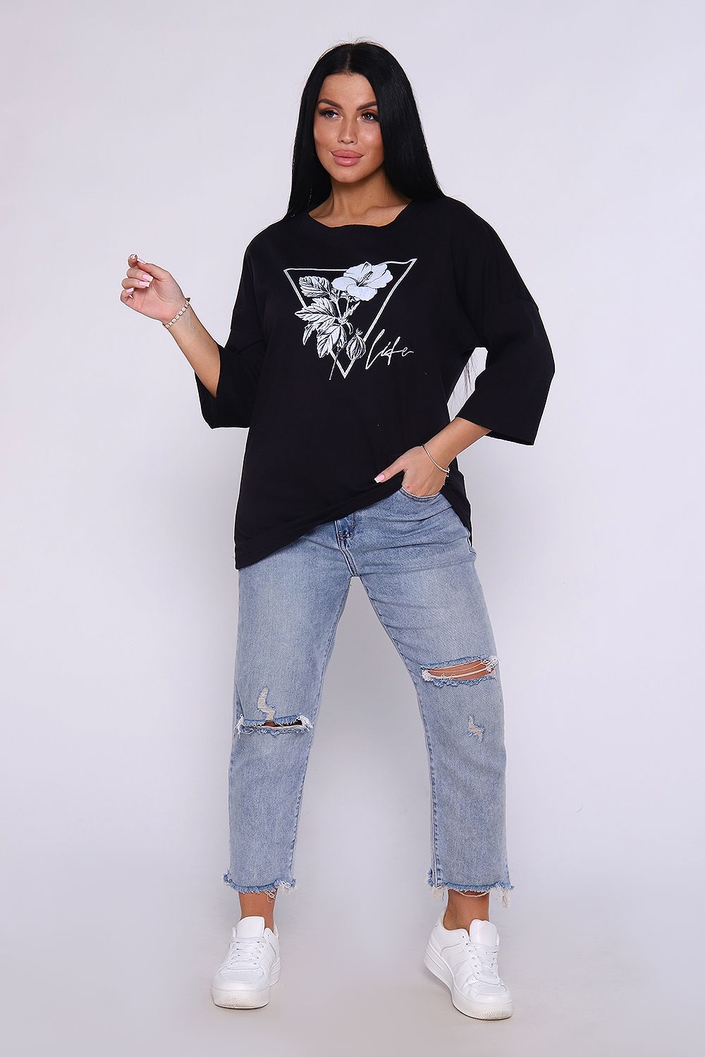 Туника 80025 - черный