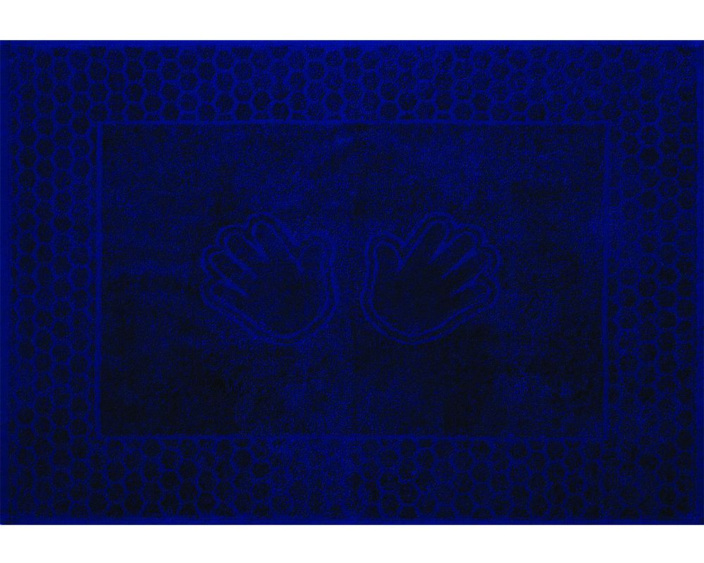 Полотенце махровое Ручки - темно-синий