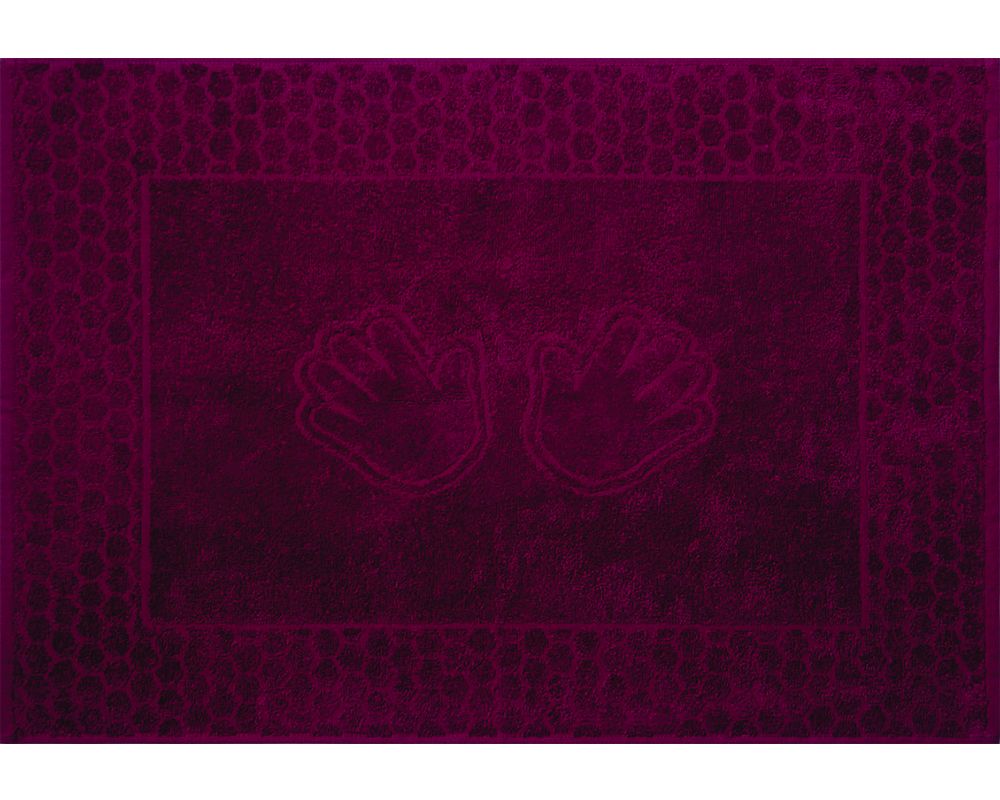 Полотенце махровое Ручки - бордо