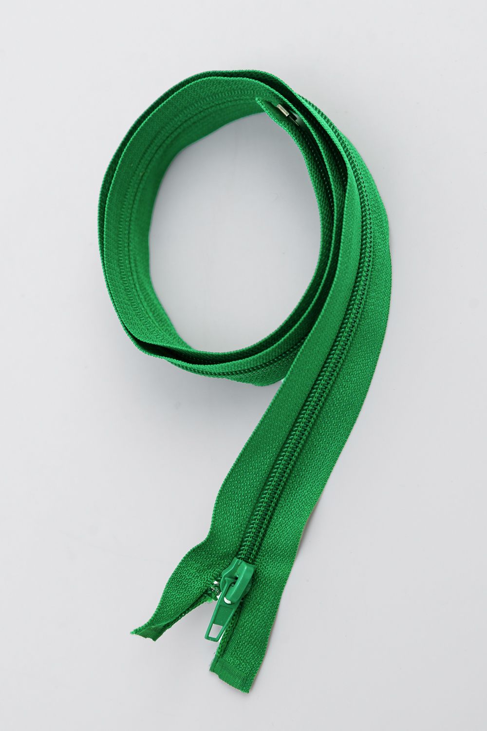 Молния спираль №5 70 см - зеленая С151