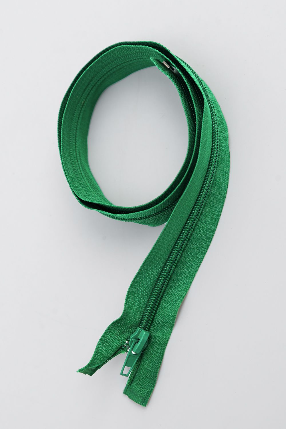 Молния спираль №5 75 см - зеленая С084