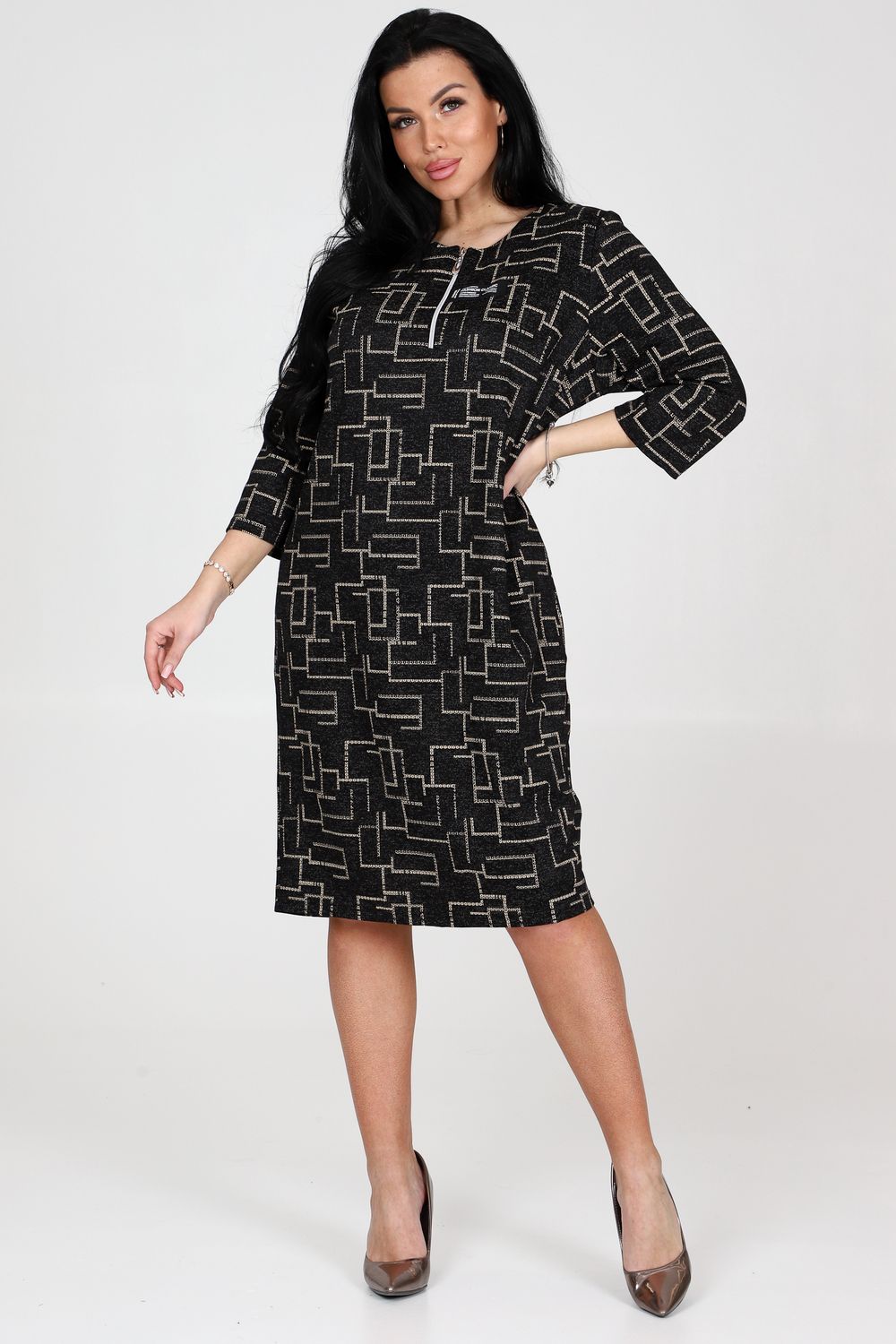 Платье 31782 - бежевый