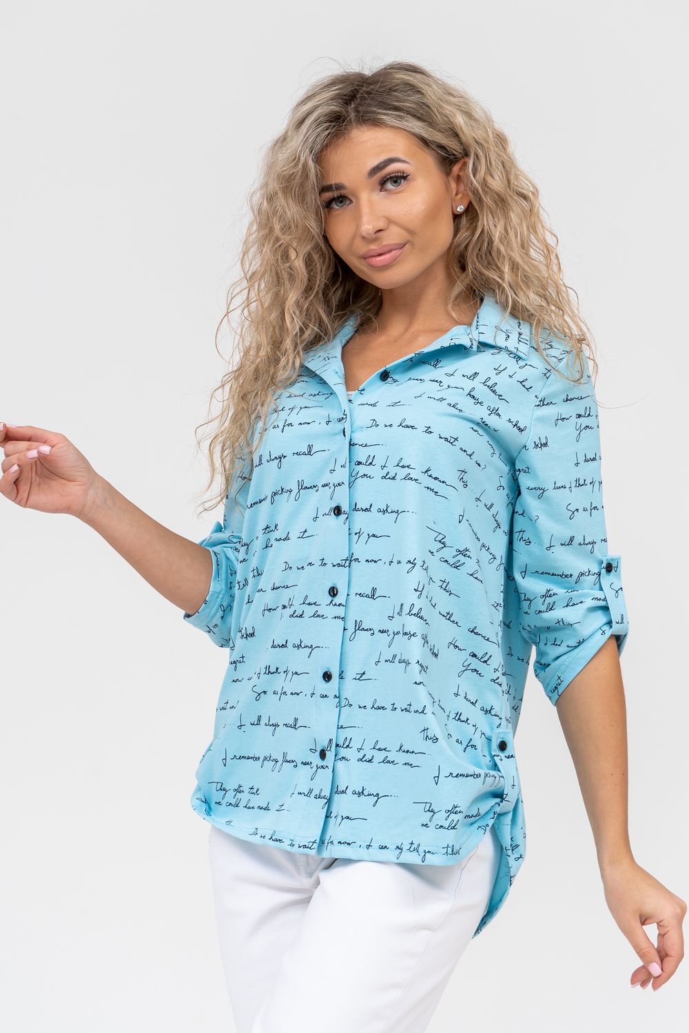 Туника 36676 - голубой