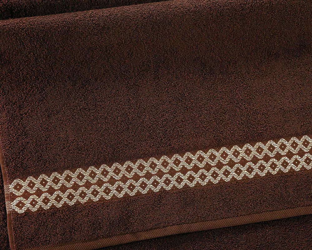 Полотенце махровое Блеск - коричневый