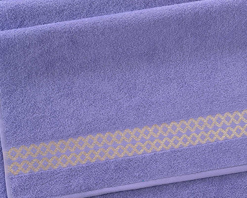 Полотенце махровое Блеск - сирень