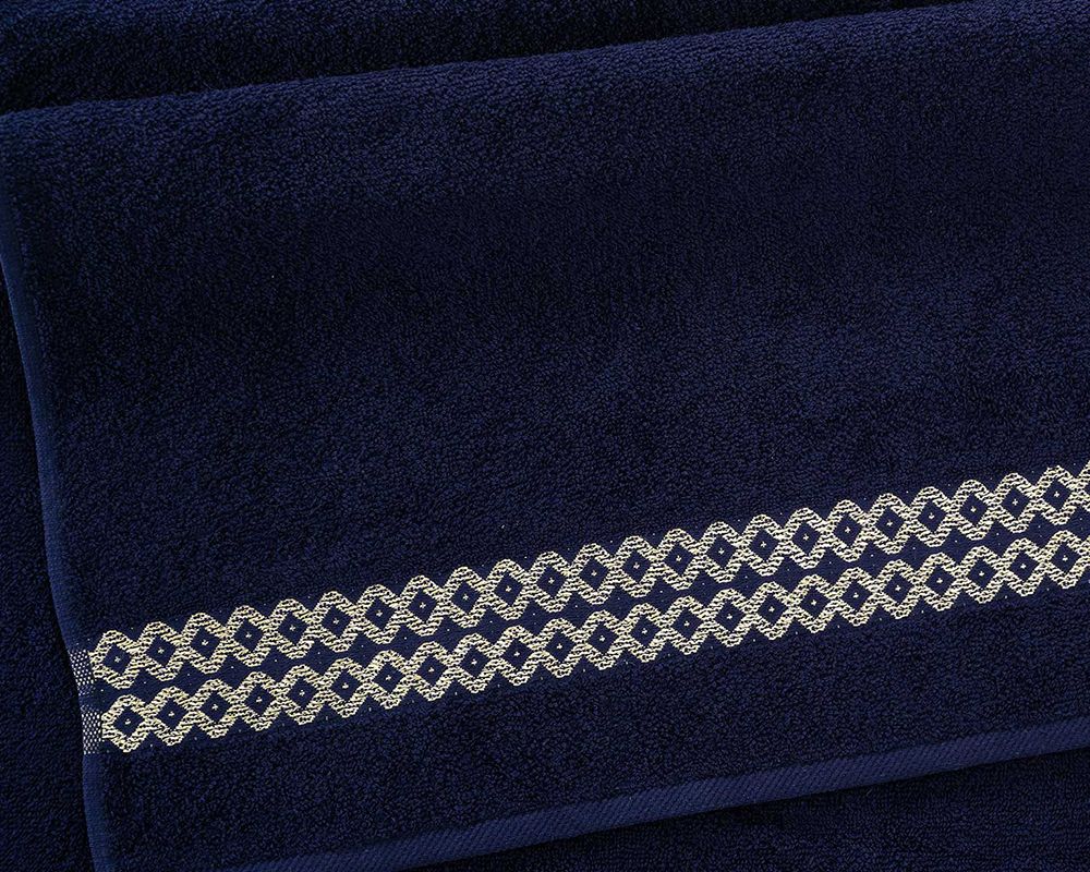 Полотенце махровое Блеск - темно-синий