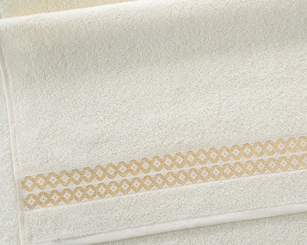 Полотенце махровое Блеск - кремовый