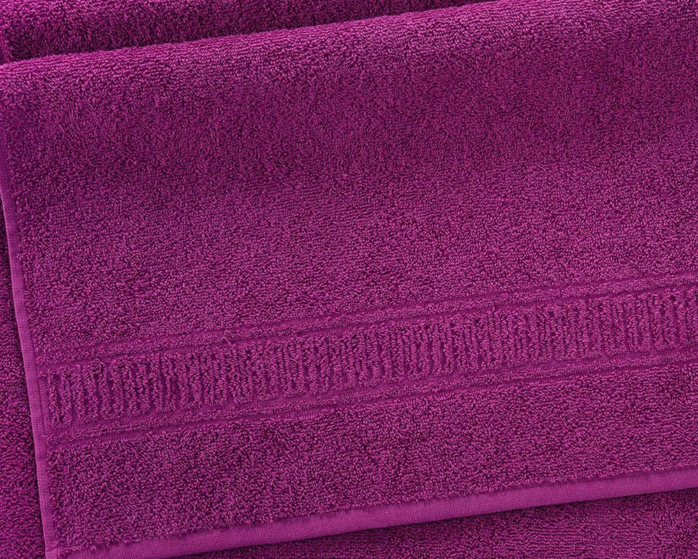 Полотенце махровое Орнамент - фуксия