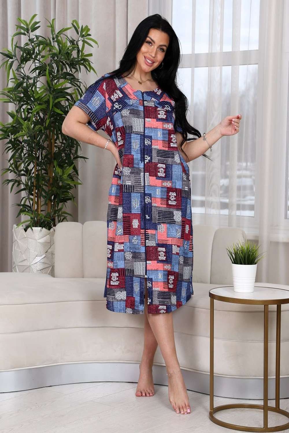 Халат 6101 - цветной