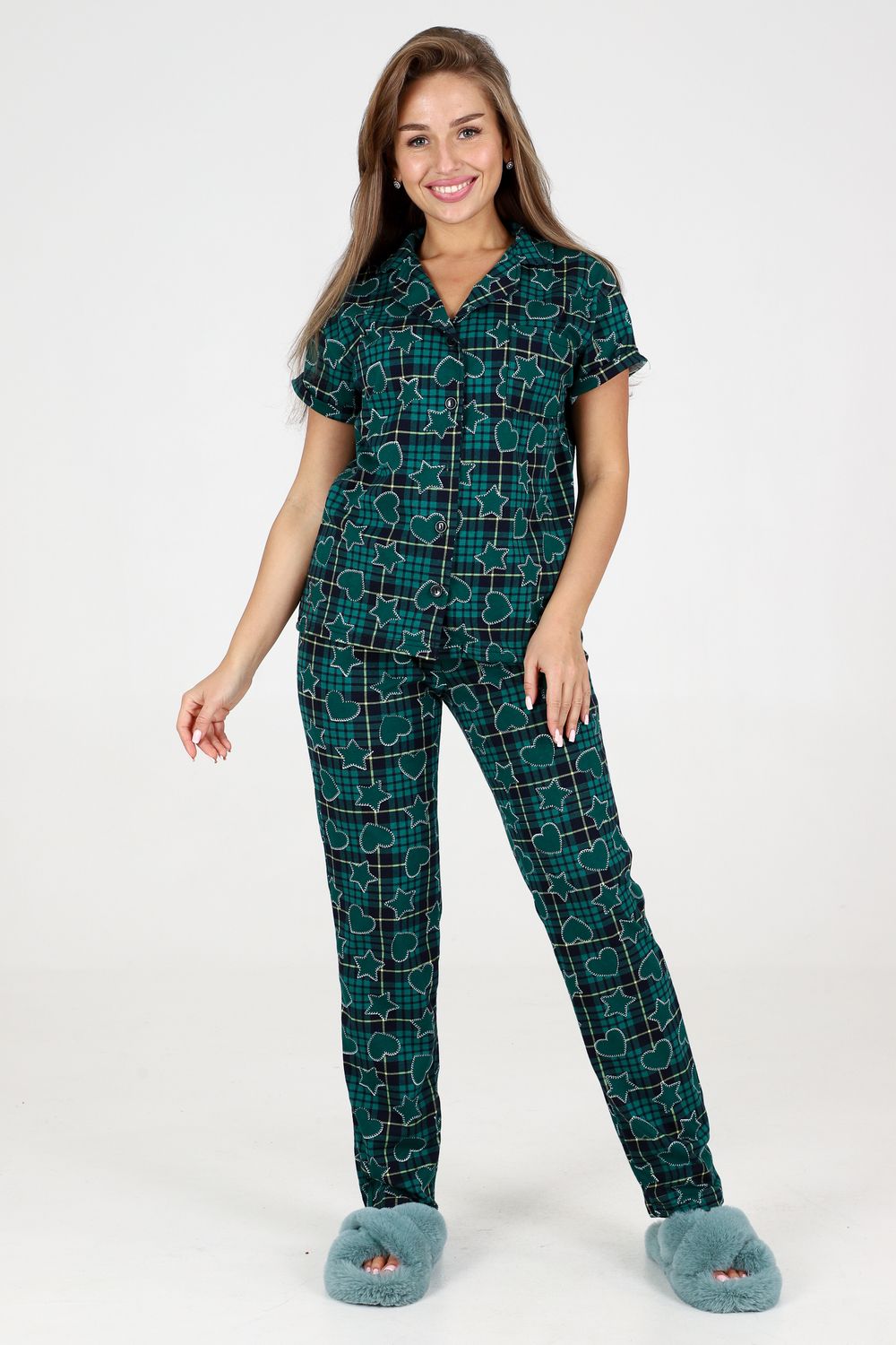 пижама 35326 - зеленый