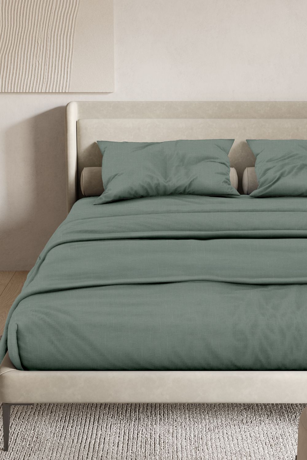 Комплект постельного белья SONNO FJORD цвет Оливковый - оливковый