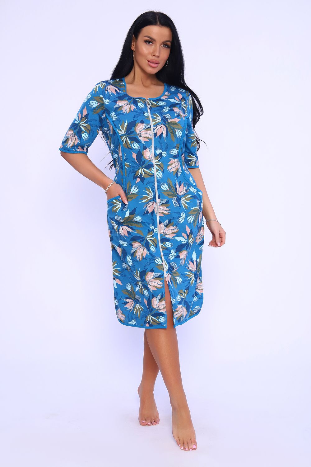 Халат 25369 - синий